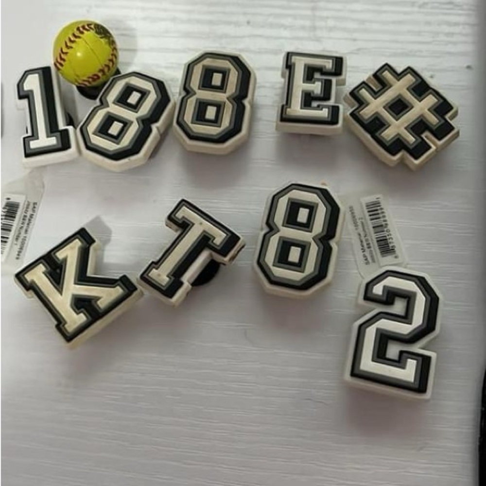Crocs Jibbitz…prom, class of, numbers, letters, softball 15 total